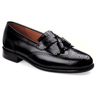 Bostonian Men Shoe Evanston 20370 Black Leather Loafer Wingtip Retail