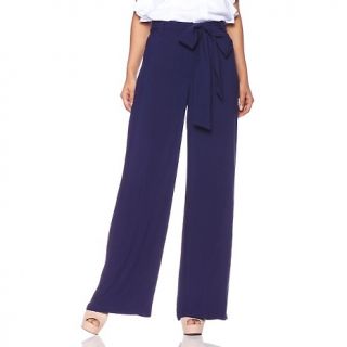 174 871 queen collection wide leg pants with self tie belt rating 39 $