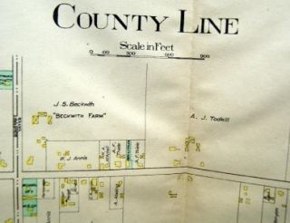  New York Village Street Plan Plat Map 1913 Fancher Murray Yates