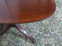 Beautiful Banded Fancher Mahogany Dining Room Table WOW