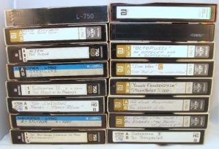 16 Assorted Beta Max Tapes TDK Maxell BASF Toshiba Memorex Movies Star