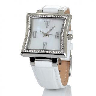174 414 timepieces by randy jackson cinched square case crystal