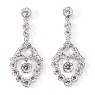 183 374 absolute 2 46ct chandelier sterling silver drop earrings