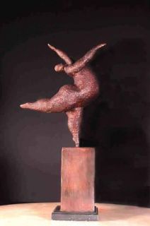 wonderful abstract dance sculpture the fat ballerina lost wax process