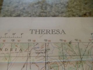 theresa topographic survey map 1948