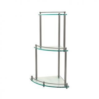 Home Bed & Bath Bath Accessories Gatco Premier Corner Glass Shelf