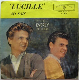 the everly brothers wb 5163 lucille so sad rock roll