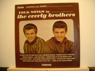 Folk Songs by The Everly Brothers Cadence CLP 25059 Stereo