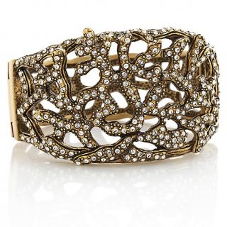 191 597 heidi daus crystal reef coral design bangle bracelet rating be