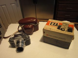 EXA Jhagee Dresden 35mm camera mint made in USSR Occupied with leather