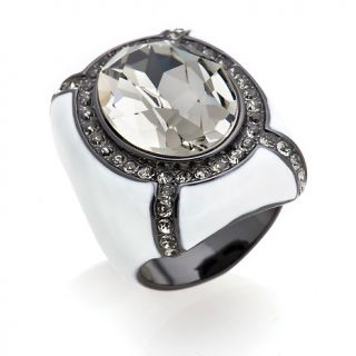 224 914 akkad bella reina geometric crystal and enamel ring rating 1 $