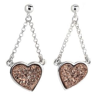 205 546 christine darren jewelry rose drusy heart drop earrings rating