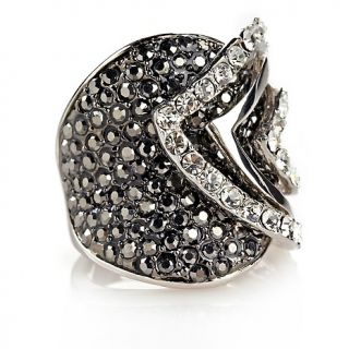 223 884 real collectibles by adrienne pave crystal heart overlay ring