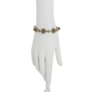 Heidi Daus Simply Stated Simulated Pearl Toggle Bracelet