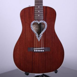 Fender Alkaline Trio Malibu Natural Acoustic Guitar Heart Shaped