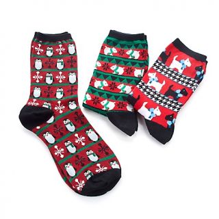 220 679 hot sox hot sox 3 pack novelty trouser socks christmas animals
