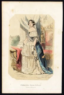 Antique Print Infanta Maria Luisa Fernanda of Spain Duchess Pannemaker