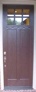 Mahogany Color Pella Fiberglass Entry Door w Dentil Shelf 8 ft MSRP $