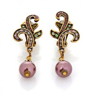 226 243 heidi daus art nouveau crystal accented drop earrings rating 1