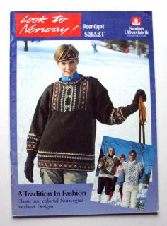  GYNT KNITTING 15 Patterns Sandnes Norwegian Nordic Fair Isle Sweaters