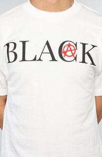BLVCK SCVLE The Anarchy Logo Type Tee in White