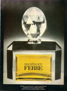  Gianfranco Ferre Perfume Advertisement 1986