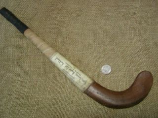 Vintage Miniature Wooden Field Hockey Stick Antique Old