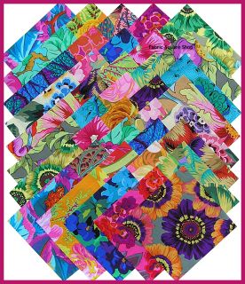 Philip Jacobs LEAFY FLORALS 5 Fabric Quilting Squares Westminster