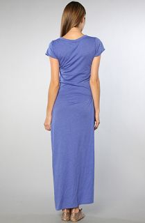 Sauce The Henley Dress in Blue Concrete