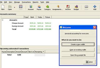 Personal Finance Software App PC Manage Accounts Bank