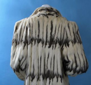 Vintage 1940 Luxurious Ermine or Mink Tails Fur Coat