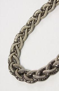 Accessories Boutique The Braided Chain Necklace in Silver  Karmaloop