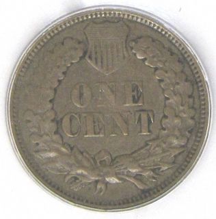 1867 Indian Head Cent ANACS EF40 Struck thru Grease