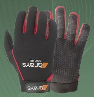  Grays G500 Gel Hockey Gloves Pair Black Red