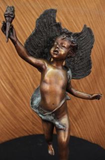 Cupid (Eros) by Moreau Solid Bronze Collectible Sculpture Statue Fast