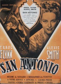 San Antonio 1945 Errol Flynn French Pressebook