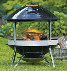 Weber Fireplace #2726 Outdoor Steel Black Fireplace Brand NEW