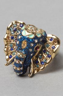 Betsey Johnson The Asian Jungle Elephant Ring