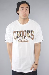 Crooks and Castles The Camo Core Logo Tee in White