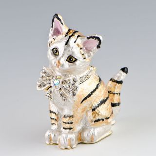 Cat Trinket Box, Trinket Boxes, Faberge, Crystals
