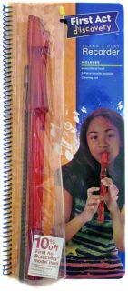 First Act Discovery Learn & Play RECORDER Instrument Book Sheet Music