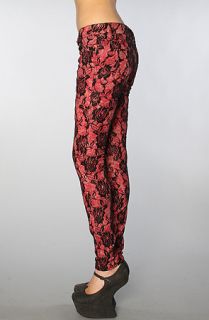 Tripp NYC The Rose Lace Printed Pant Concrete