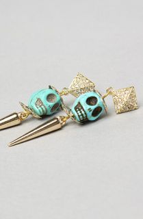 Accessories Boutique The Diamond Skull Drop Earring