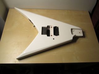 Sweet ESP Alexi 200 Electric Guitar Body White V Rhoads Shape