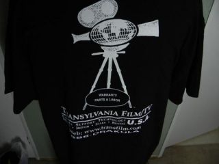 Transylvania Movie Camera Co Film Crew Shirt XXL