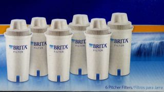 Brita Water Pitcher Replacement Filter 6 Pack