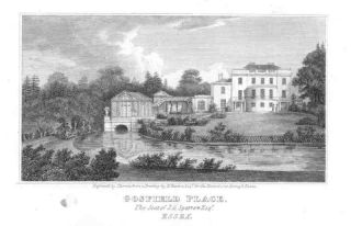 Essex Gosfield Place Old Antique Art Engraving 1818