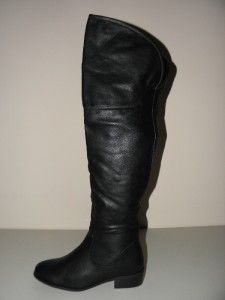 Womens Fashion Focus Amber 2 Over Keen Tall Black Boots Sz 9 AU 8 5