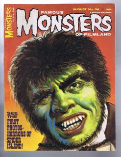 Famous Monsters of Filmland #34 vintage/original 1965 Mid Grade Fine+
