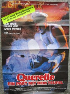 VERY RARE 1982 Rainer Werner Fassbinder Querelle German Movie Poster w